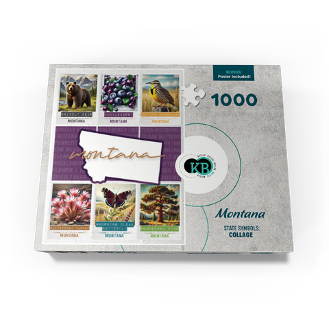 Montana: State Symbols Poster 1000 Jigsaw Puzzle box view3