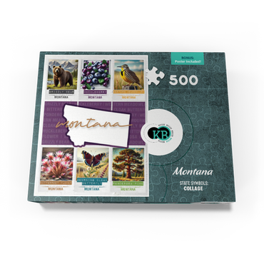 Montana: State Symbols Poster 500 Jigsaw Puzzle box view3