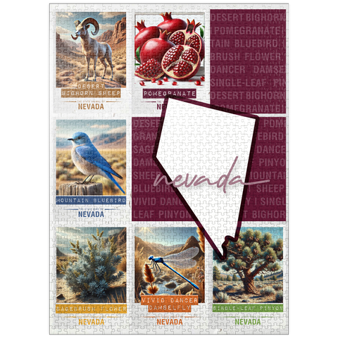 puzzleplate Nevada: State Symbols Poster 1000 Jigsaw Puzzle