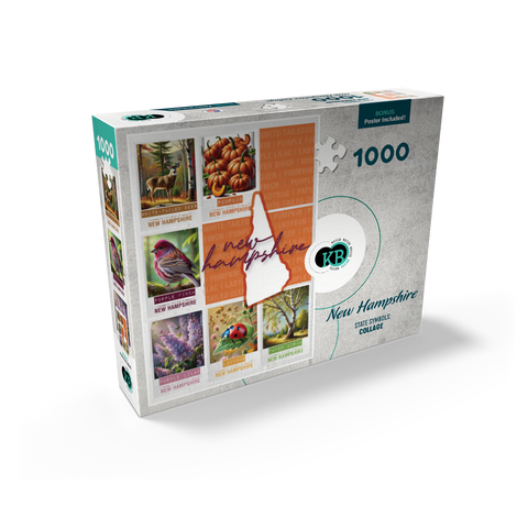 New Hampshire: State Symbols Poster 1000 Jigsaw Puzzle box view2