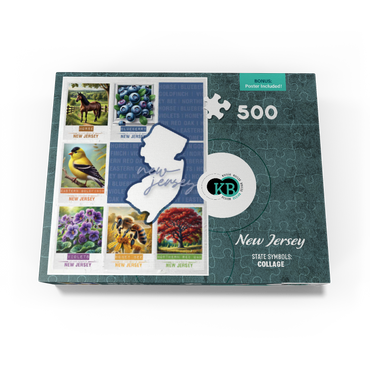 New Jersey: State Symbols Poster 500 Jigsaw Puzzle box view3