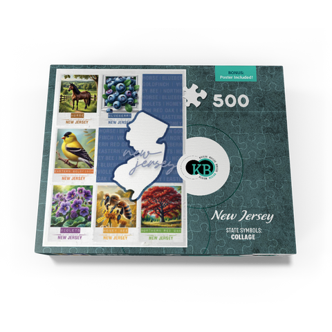 New Jersey: State Symbols Poster 500 Jigsaw Puzzle box view3