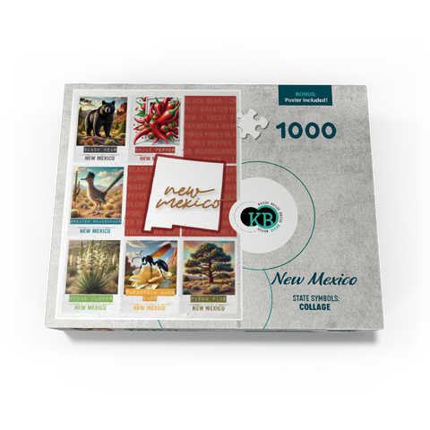 New Mexico: State Symbols Poster 1000 Jigsaw Puzzle box view3