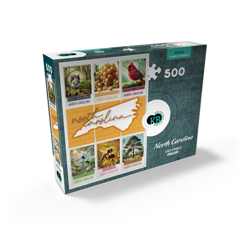 North Carolina: State Symbols Poster 500 Jigsaw Puzzle box view2