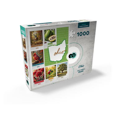 Ohio: State Symbols Poster 1000 Jigsaw Puzzle box view2