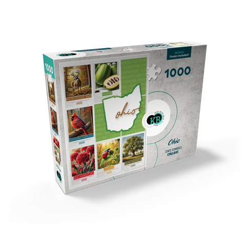 Ohio: State Symbols Poster 1000 Jigsaw Puzzle box view2