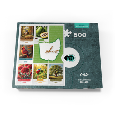 Ohio: State Symbols Poster 500 Jigsaw Puzzle box view3