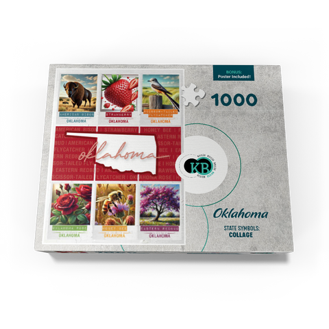 Oklahoma: State Symbols Poster 1000 Jigsaw Puzzle box view3