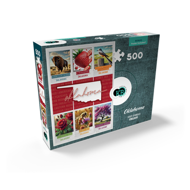 Oklahoma: State Symbols Poster 500 Jigsaw Puzzle box view2