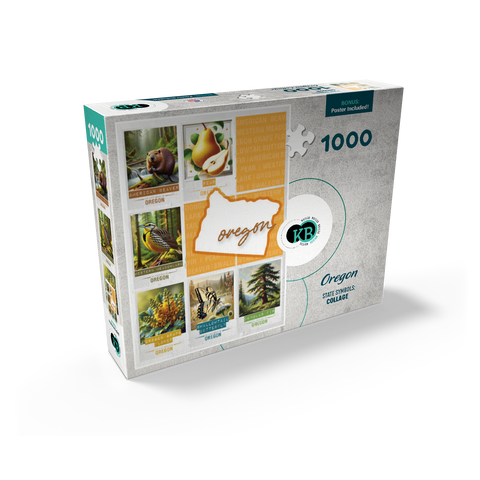 Oregon: State Symbols Poster 1000 Jigsaw Puzzle box view2