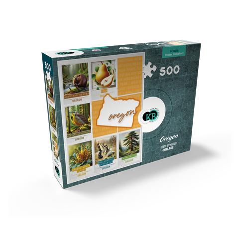 Oregon: State Symbols Poster 500 Jigsaw Puzzle box view2