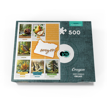 Oregon: State Symbols Poster 500 Jigsaw Puzzle box view3