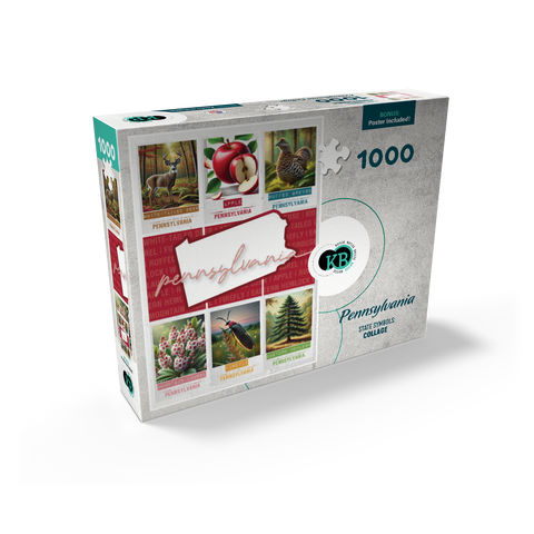 Pennsylvania: State Symbols Poster 1000 Jigsaw Puzzle box view2