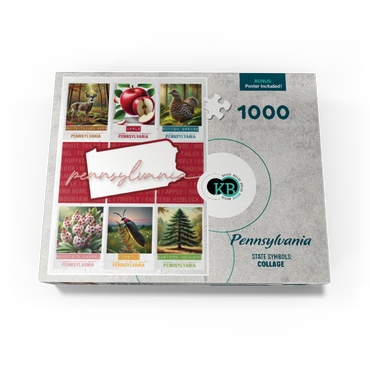 Pennsylvania: State Symbols Poster 1000 Jigsaw Puzzle box view3