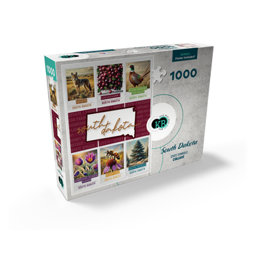 South Dakota: State Symbols Poster 1000 Jigsaw Puzzle box view2