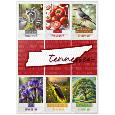 puzzleplate Tennessee: State Symbols Poster 1000 Jigsaw Puzzle