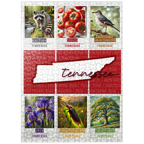 puzzleplate Tennessee: State Symbols Poster 500 Jigsaw Puzzle