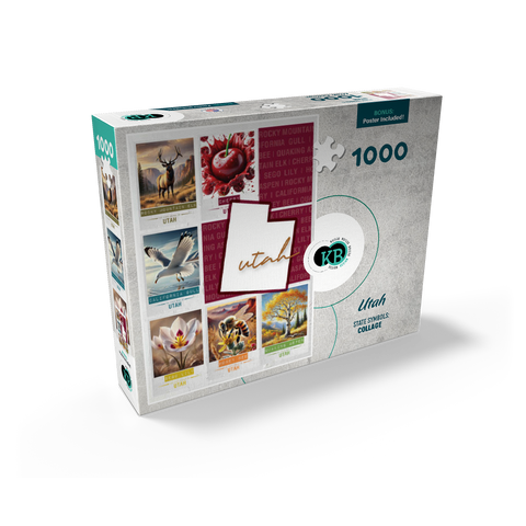 Utah: State Symbols Poster 1000 Jigsaw Puzzle box view2