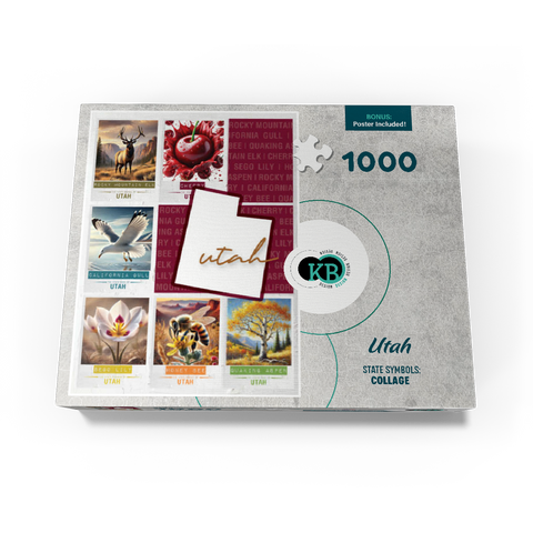 Utah: State Symbols Poster 1000 Jigsaw Puzzle box view3