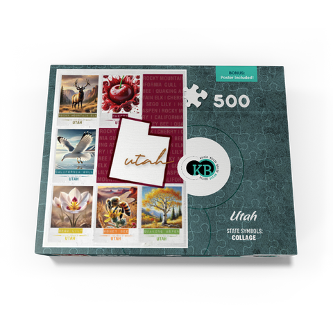 Utah: State Symbols Poster 500 Jigsaw Puzzle box view3