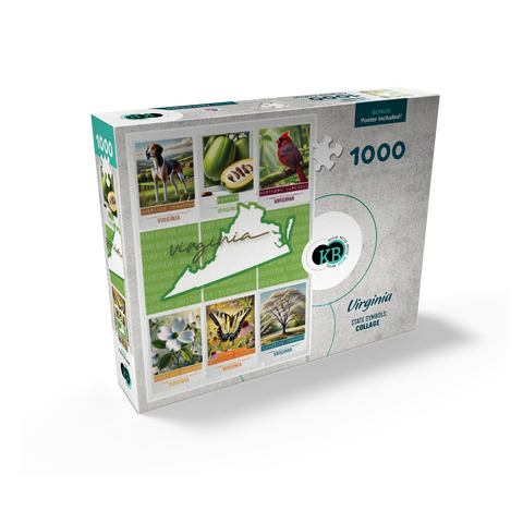 Virginia: State Symbols Poster 1000 Jigsaw Puzzle box view2