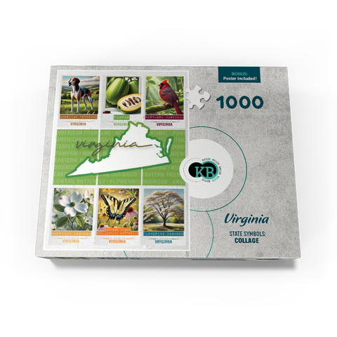 Virginia: State Symbols Poster 1000 Jigsaw Puzzle box view3