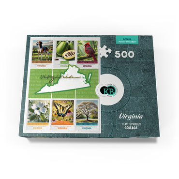 Virginia: State Symbols Poster 500 Jigsaw Puzzle box view3
