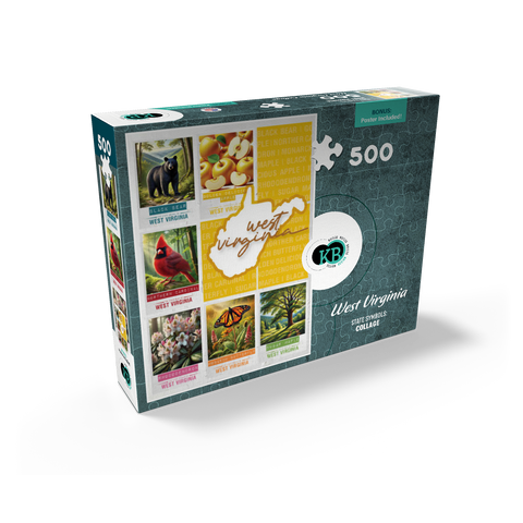 West Virginia: State Symbols Poster 500 Jigsaw Puzzle box view2