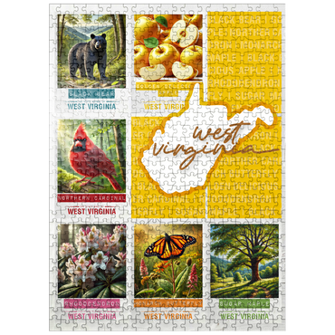 puzzleplate West Virginia: State Symbols Poster 500 Jigsaw Puzzle