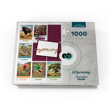 Wyoming: State Symbols Poster 1000 Jigsaw Puzzle box view3