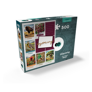 Wyoming: State Symbols Poster 500 Jigsaw Puzzle box view2