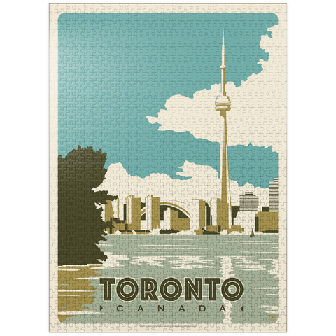 puzzleplate Canada: Toronto, Vintage Poster 1000 Jigsaw Puzzle