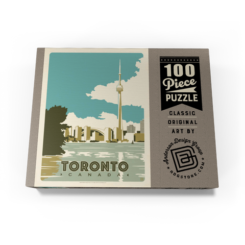 Canada: Toronto, Vintage Poster 100 Jigsaw Puzzle box view3