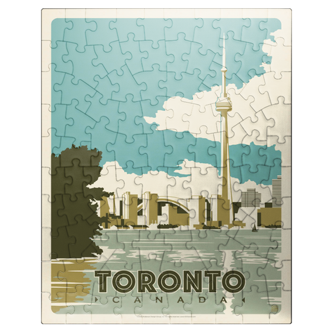 puzzleplate Canada: Toronto, Vintage Poster 100 Jigsaw Puzzle