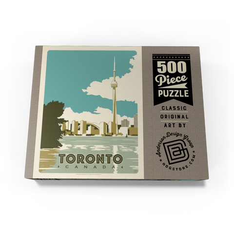 Canada: Toronto, Vintage Poster 500 Jigsaw Puzzle box view3