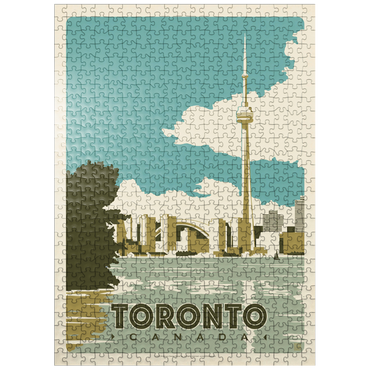 puzzleplate Canada: Toronto, Vintage Poster 500 Jigsaw Puzzle