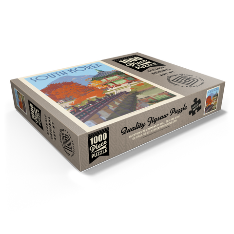 South Korea, Seoul: Gyeongbokgung Palace, Vintage Poster 1000 Jigsaw Puzzle box view1