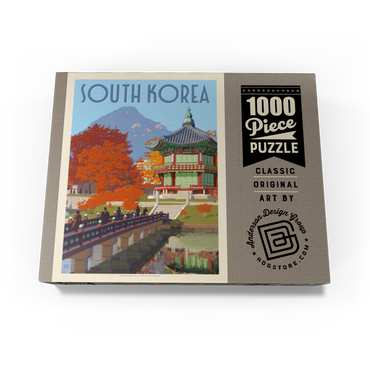 South Korea, Seoul: Gyeongbokgung Palace, Vintage Poster 1000 Jigsaw Puzzle box view3