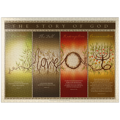 puzzleplate The Story of God, Vintage Poster 1000 Jigsaw Puzzle