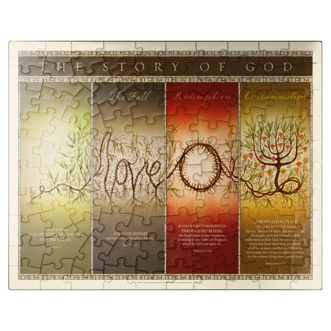 puzzleplate The Story of God, Vintage Poster 100 Jigsaw Puzzle