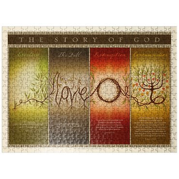 puzzleplate The Story of God, Vintage Poster 500 Jigsaw Puzzle