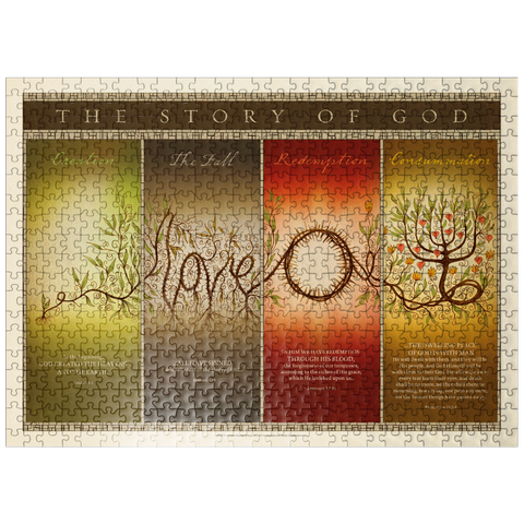 puzzleplate The Story of God, Vintage Poster 500 Jigsaw Puzzle