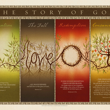 The Story of God, Vintage Poster 500 Jigsaw Puzzle 3D Modell