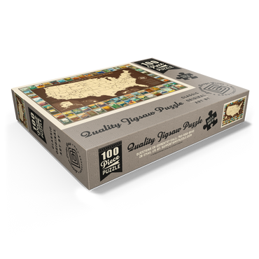63 National Parks: Map Of USA 100 Jigsaw Puzzle box view1