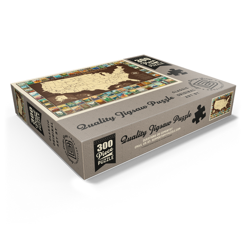 63 National Parks: Map Of USA 300 Jigsaw Puzzle box view1