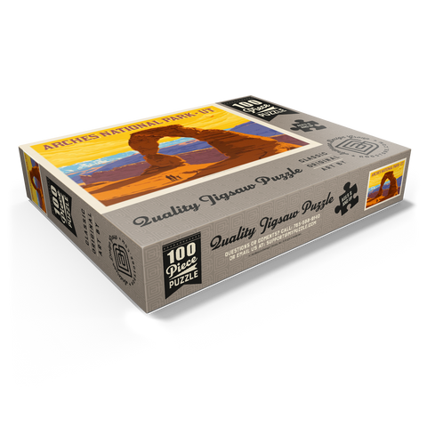 Arches National Park: Delicate Arch Sunset (Horizontal) 100 Jigsaw Puzzle box view1