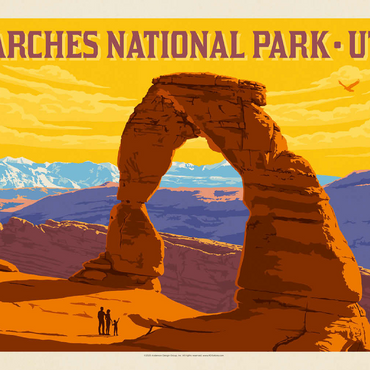 Arches National Park: Delicate Arch Sunset (Horizontal) 100 Jigsaw Puzzle 3D Modell