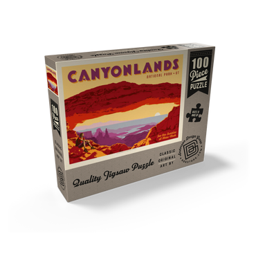 Canyonlands: Mesa Arch, Vintage Poster 100 Jigsaw Puzzle box view2
