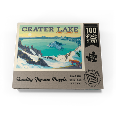 Crater Lake National Park: Winter Fox (Horizontal) 100 Jigsaw Puzzle box view3