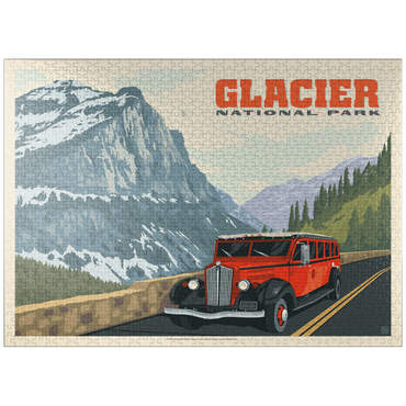 puzzleplate Glacier National Park: Going To The Sun Road (Horizontal) 1000 Jigsaw Puzzle